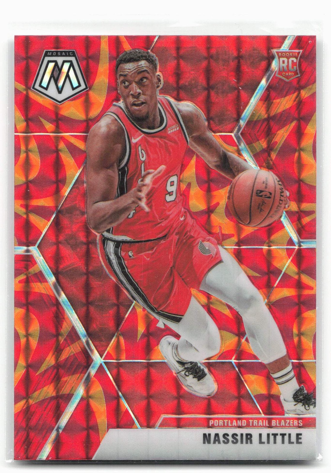 2019-20 Panini Mosaic #247 Nassir Little Reactive Orange