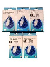 5 Boxes of 4 Pack NuvoMed CPAP Full Mask Cotton Liner Small 20 Liners Total NIB