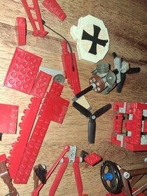 PN Lego Red Baron 10024 Used Partial Build Sculptures Incomplete No Manual