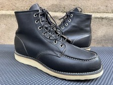 Red Wing Heritage 6" Classic Moc Toe 9075  875 Oro Legacy Men Boots Black 8.5 D