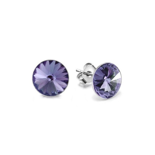 10mm Swarovski Kristall Ohrstecker, Echte Kristalle, Glänzender Hochzeitsschmuck - Picture 80 of 88