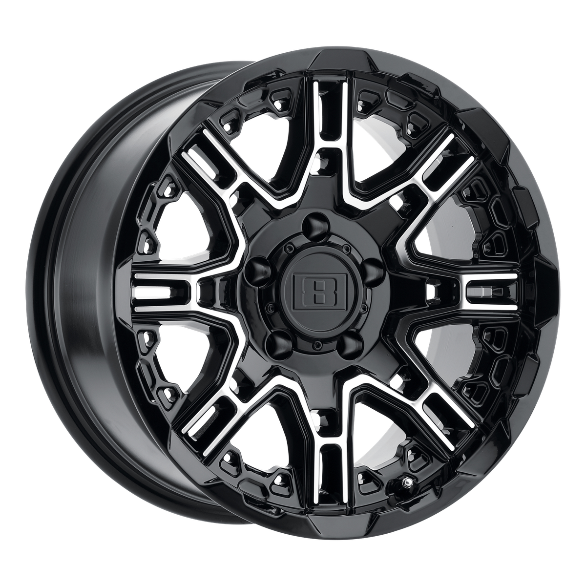 16X8.5 Level 8 SLINGSHOT 6X135 BLACK Wheel 10mm | eBay