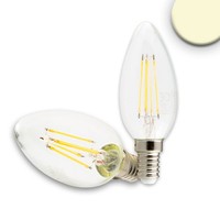 Isoled E14 Led Filament Kerze Leuchtmittel 4W Klar Warmweiß 2700K Dimmbar 350Lm