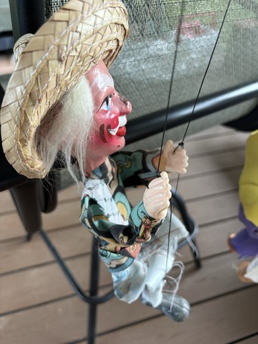 Mexican String Puppets Marionettes Titere Folk Art Mexico Handmade Play Toy (3) - Picture 6 of 7
