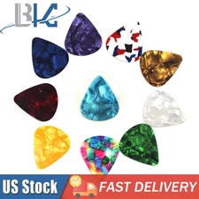 10PCS Acoustic Bulk Guitar Pick Picks Plectrum Celluloid Electric Smooth 0.46mm