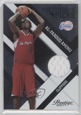 2010-11 Prestige Prestigious Picks Black Materials 15/25 Al-Farouq Aminu #8 0b2