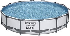 Image of Bestway Steel Pro Max 4.27m x 84cm Round Above Ground Outdoor Swimming Pool Set