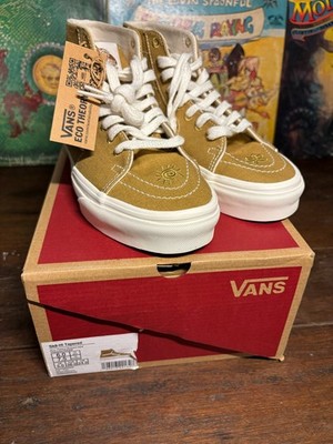 Vans Eco Theory SK8-Hi Tapered Sneakers Mustard Gold Men's Skate Shoes m 6 w 7.5