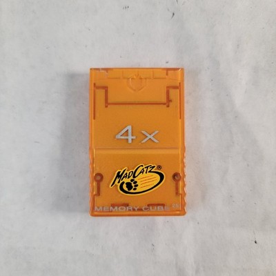 Mad Catz 4X Memory Cube 5627 Nintendo GameCube Orange Memory Card