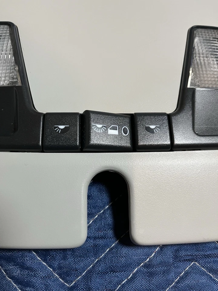 Volvo 850 S70 V70 C70 1994-2000 genuino OEM gris conjunto de consola superior 9x9 Foto 4 de 4