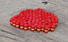 Oil Drum Barrels OO Gauge 50 x Red-Yellow Shell Oils Style Model Scenery