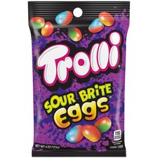 Trolli Sour Brite Eggs 4 Oz Assorted Chewy Gummies Sour Candy Shell Eggs