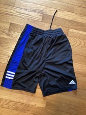 Child's Adidas Black/ Blue Shorts L 14-16