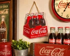 Vintage Coca-Cola 6 Pack Embossed Metal Wall Sign 4.62” x 7.15” Coke