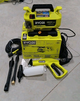 #ad RYOBI 1800 PSI 1.2 GPM Corded Electric Pressure Washer Cold Water # RY141803 $94.99