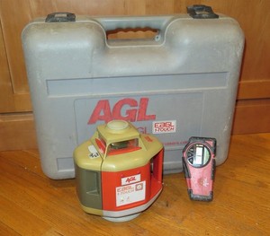 AGL EAGL 1-Touch Rotary Laser Level w/Detector Receiver & Case - 1500' Range