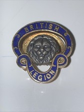 Royal British Legion Enamel Lapel Badge Size 20mm X 20mm  Different Nos On Back