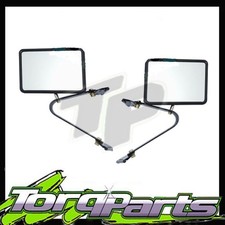 DOOR MIRRORS SUIT TOYOTA LANDCRUISER 75 78 SERIES UTE STYLE SIDE REAR VISION