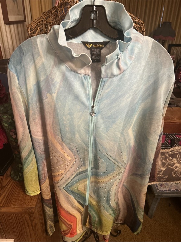 Valentina Women’s Zip Front Tunic Size Large