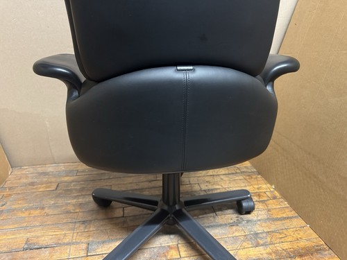 Vintage Herman Miller Geoff Hollington Executive Leather Office Chair Black - Picture 13 of 16
