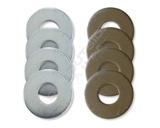 8 Classic Washers - Zinc / Yellow Zinc - Washer Toss Game Pitching Washers