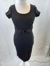 Rue Black Knee Length Stretchy Dress Short Sleeved Size 10  Condition