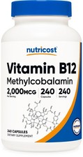 Nutricost Vitamin B12, 2000mcg, 240 Capsules - Non-GMO  Gluten Free