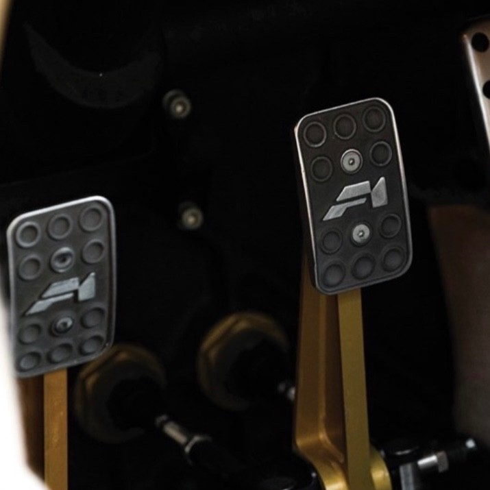 McLaren F1 / GTR pedal pad - Stainless foundry artwork from original example -