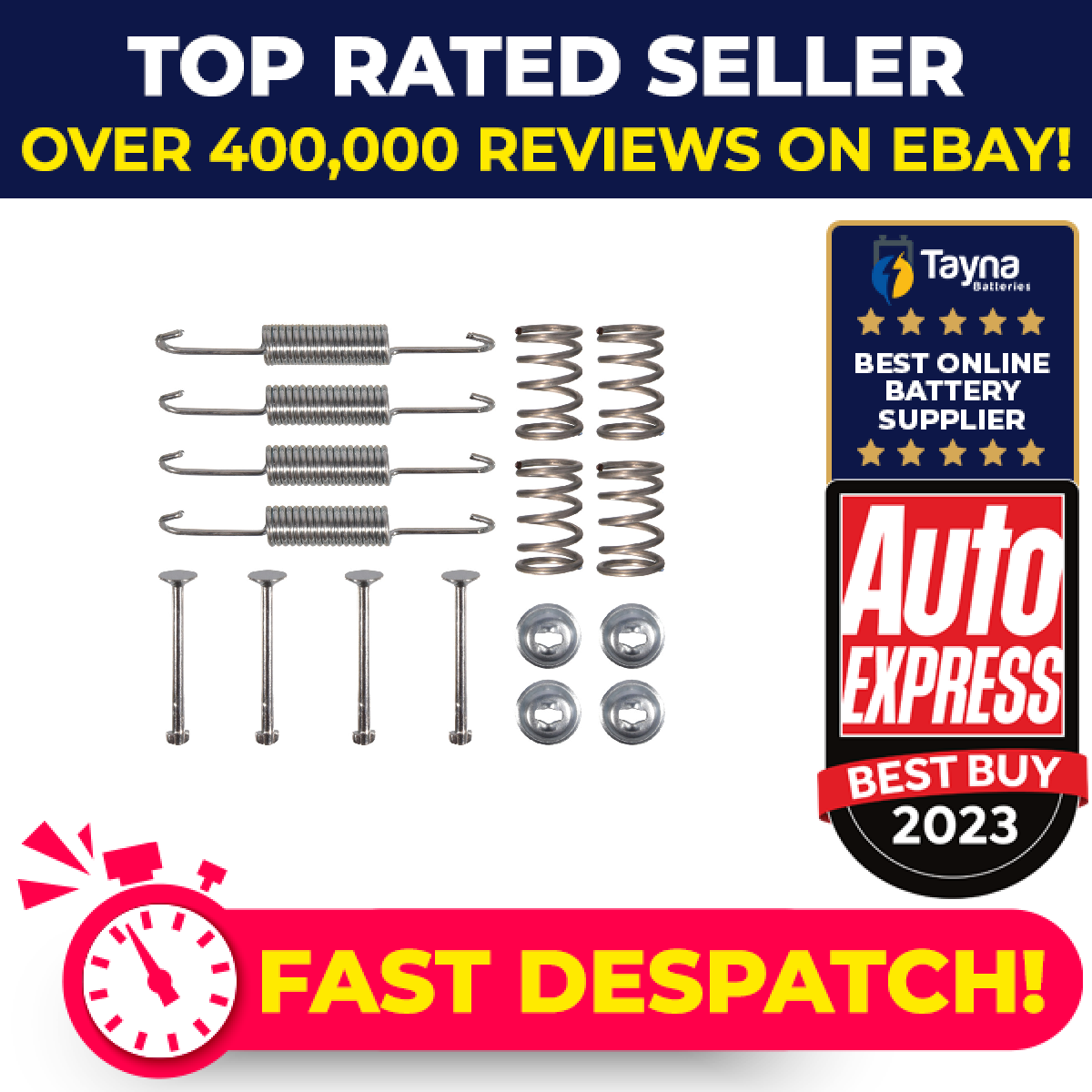 Brake Shoe Fitting Kit Rear ADBP410076 Blue Print BRKFITTINGKIT140 Quality New
