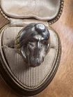 Sterling Silver Ring Oddity Vintage Unusual Face Creepy