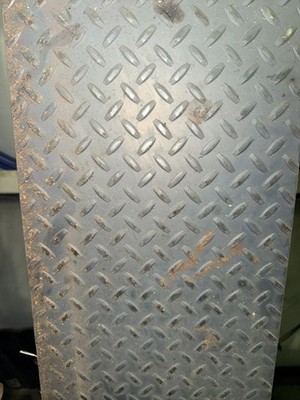 Steel Tread Plate 3/16'' X 10'' X 12''