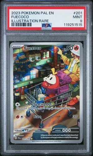 Fuecoco 201/193 Sv02: Paldea Evolved Holo PSA 9 🍉🍊🍐🍎🍇