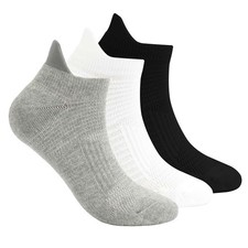 1/3/5 Pairs Adult Low Cut Ankle Breathable Cotton Cushion Athletic Running Socks