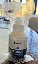 NEW Canon 20 PGBK Black Ink Bottle GI-20 PGBK 170ml for PIXMA G5020 G6020 G7020