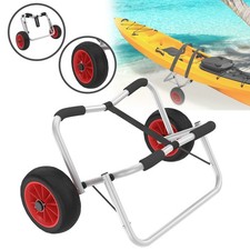 Carrello Kayak Pieghevole Carrello Trasporto Kayak Scooter Barca Alluminio Max 100kg per SUP