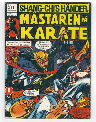 1974 MARVEL PREMIERE #15 1ST IRON FIST DANNY RAND & YU-TI RARE KEY GRAIL SWEDEN