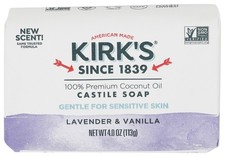Pack of 12 Kirks Soap Bar Lavender Vanilla Scented Bath Bar Soap 4 Oz