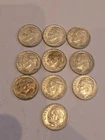 ROOSEVELT DIME 1964 COINS - with 90% Silver & 10% Copper Lot Of 10