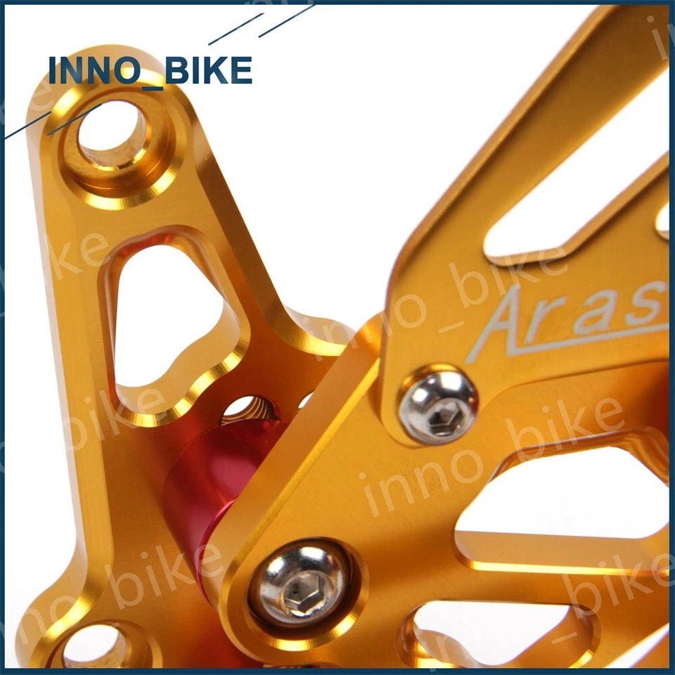 Juego trasero reposapiés estriberas para Suzuki Hayabusa GSX1300R 1999 - 2007 2000 2001 Foto 3 de 4