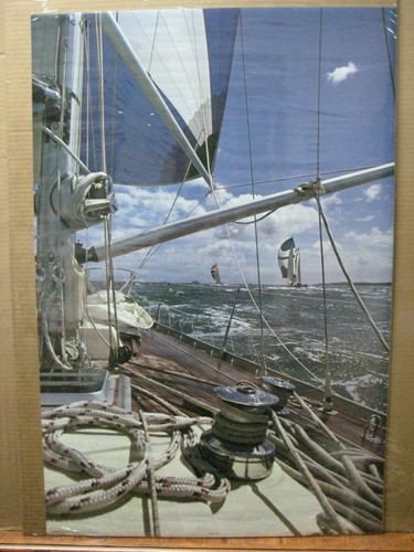 From the Deck Vintage poster boat 1977 sail sailing Inv#G5094