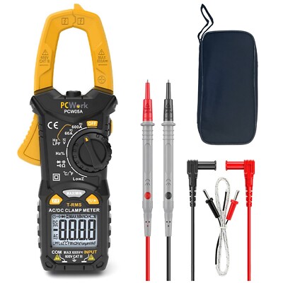 Stromzange 600A AC DC Gleichstromzange Zangenmultimeter LoZ Tiefpassfilter PCW05
