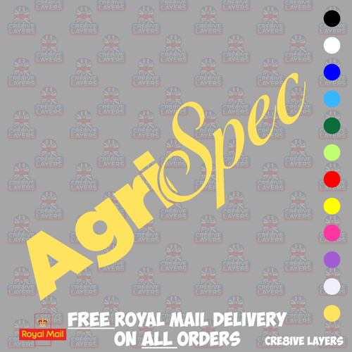 Agri Spec Sticker - Many Colours & Sizes - Funny Car Tractor Farm AgriSpec - Picture 15 of 47