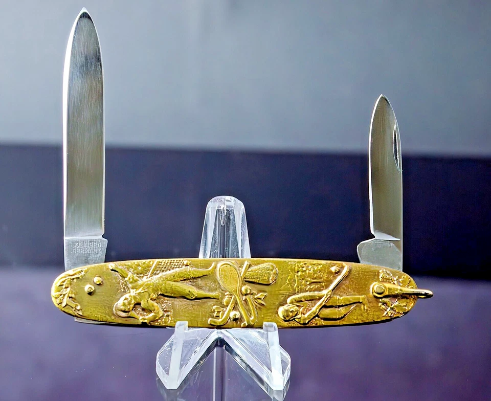 Navaja de bolsillo Böker Arnex Solingen Alemania: motivo deportivo de golf y tenis Foto 3 de 4