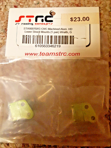 Wraith Green Alum SCX038GCA-G Trans Gear Cover, STA80070XG Mounts & STA80071G Lo - Picture 14 of 15