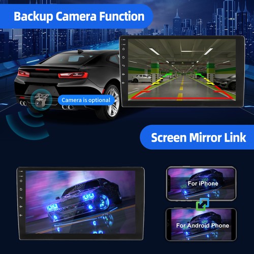 9" Double DIN Car Radio Stereo Carplay Head Unit Android 14 GPS Navi Wifi 4+64G - Picture 8 of 11