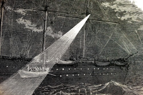 Frank Leslie LUZ ELÉCTRICA en Barco Salvando Destruidos 1873 Impresión Mate - Imagen 5 de 8