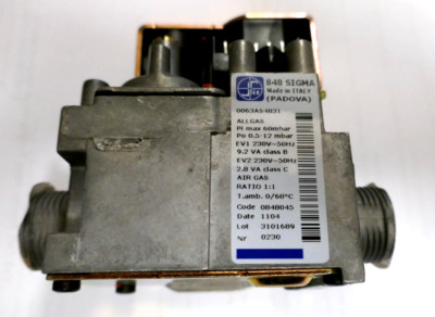 SIGMA 848 GASVENTIL 0063AS4831 0848045 NEU