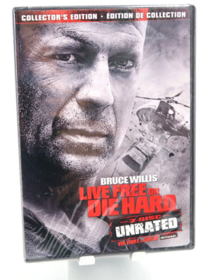 Live Free or Die Hard - Unrated (DVD, 2007, Two-Disc Collector's Edition) NEW