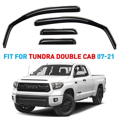 Rain Guards Vent Visors Shade for 2007-2022 Toyota Tundra Double Cab | eBay
