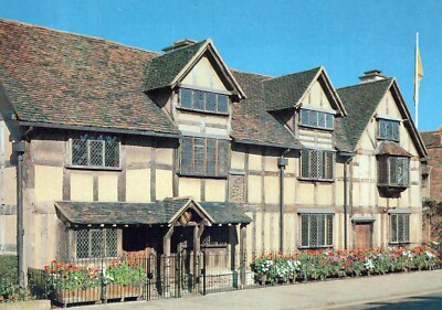 ENGLAND POSTKARTE Stratford-upon-Avon Shakespeares Geburtsort Warwickshire UK